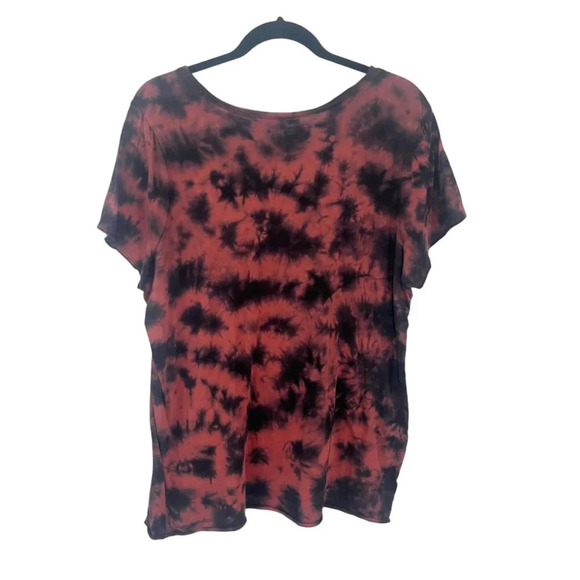 Torrid Black & Red Tie Dye Friday the 13th Short Sleeve Graphic Tee Women's 1X - Picture 2 of 5